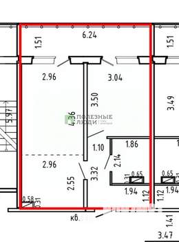 1-к квартира, вторичка, 50м2, 17/17 этаж