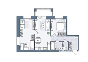 3-к квартира, вторичка, 72м2, 6/6 этаж