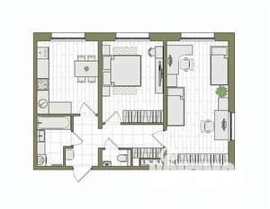 2-к квартира, вторичка, 59м2, 4/17 этаж