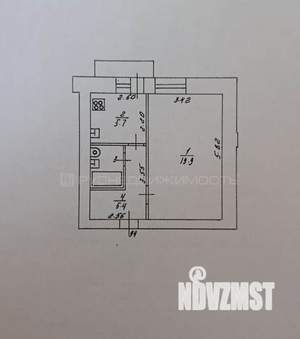 1-к квартира, вторичка, 34м2, 9/9 этаж