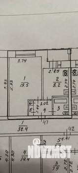 1-к квартира, вторичка, 35м2, 4/5 этаж