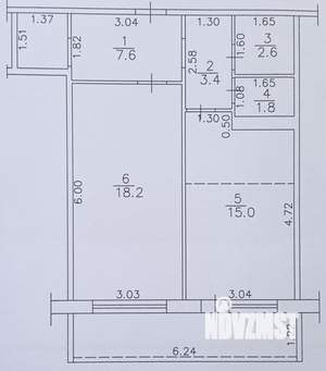 1-к квартира, вторичка, 49м2, 2/18 этаж