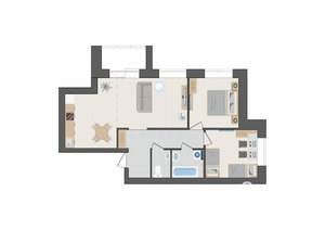 3-к квартира, вторичка, 65м2, 4/9 этаж