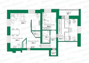 3-к квартира, вторичка, 106м2, 1/5 этаж