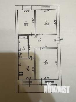 3-к квартира, вторичка, 62м2, 2/6 этаж