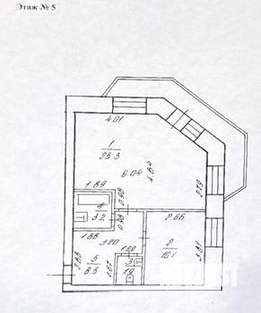1-к квартира, вторичка, 49м2, 5/9 этаж