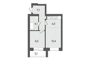 2-к квартира, вторичка, 39м2, 2/9 этаж