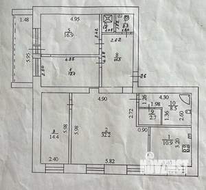 4-к квартира, вторичка, 116м2, 4/9 этаж