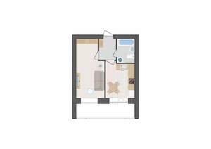 1-к квартира, вторичка, 40м2, 5/9 этаж