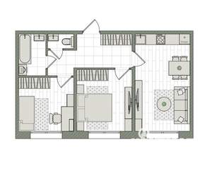 3-к квартира, вторичка, 51м2, 2/16 этаж