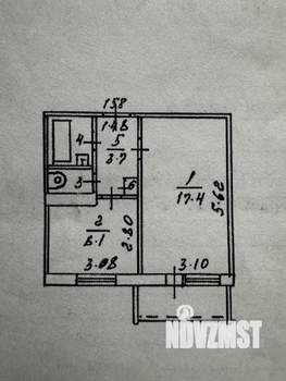 1-к квартира, вторичка, 33м2, 10/10 этаж