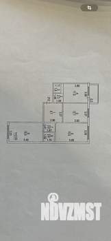 3-к квартира, вторичка, 74м2, 4/15 этаж