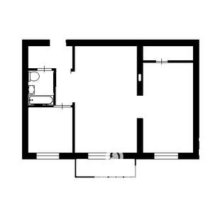 2-к квартира, вторичка, 45м2, 3/5 этаж