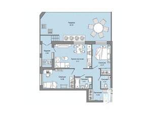 2-к квартира, вторичка, 87м2, 2/8 этаж
