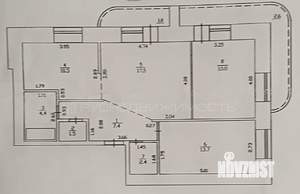 3-к квартира, вторичка, 70м2, 2/10 этаж
