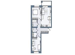 3-к квартира, вторичка, 71м2, 6/6 этаж
