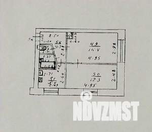 2-к квартира, вторичка, 40м2, 1/5 этаж