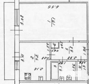 1-к квартира, вторичка, 37м2, 4/5 этаж
