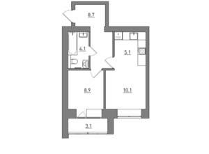 2-к квартира, вторичка, 40м2, 9/12 этаж