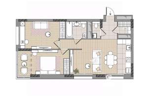 3-к квартира, вторичка, 74м2, 7/17 этаж