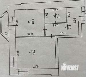 1-к квартира, вторичка, 37м2, 5/10 этаж