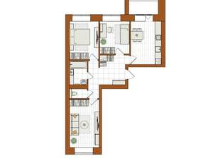 3-к квартира, вторичка, 69м2, 5/12 этаж