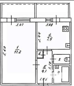 1-к квартира, вторичка, 33м2, 5/9 этаж