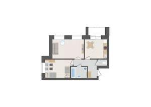 2-к квартира, вторичка, 60м2, 5/9 этаж