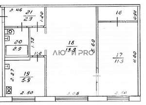 2-к квартира, вторичка, 44м2, 1/5 этаж