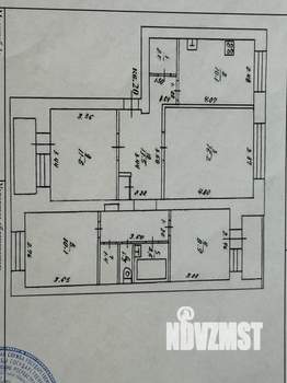 3-к квартира, вторичка, 76м2, 4/4 этаж