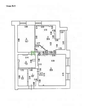 3-к квартира, вторичка, 84м2, 5/7 этаж