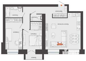 3-к квартира, вторичка, 75м2, 5/8 этаж