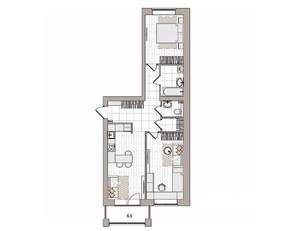 3-к квартира, вторичка, 71м2, 3/6 этаж