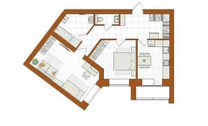 2-к квартира, вторичка, 67м2, 1/12 этаж