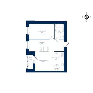 2-к квартира, строящийся дом, 83м2, 9/9 этаж