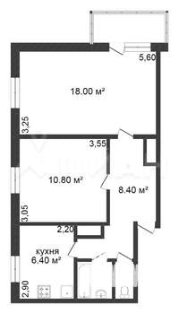 2-к квартира, вторичка, 50м2, 5/10 этаж