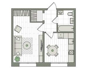 1-к квартира, вторичка, 34м2, 2/16 этаж