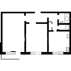 2-к квартира, вторичка, 54м2, 3/5 этаж