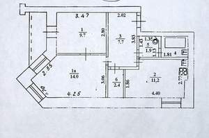 2-к квартира, вторичка, 50м2, 3/10 этаж