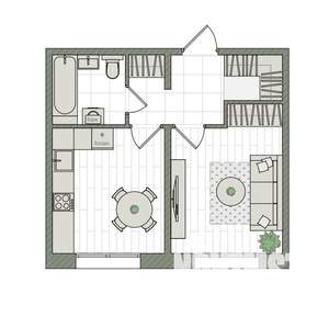 1-к квартира, вторичка, 34м2, 2/16 этаж