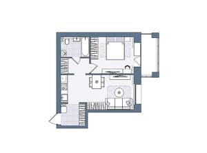 2-к квартира, вторичка, 46м2, 4/6 этаж