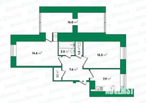 2-к квартира, вторичка, 60м2, 6/14 этаж