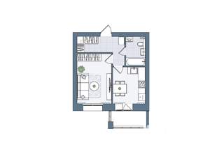 1-к квартира, вторичка, 38м2, 6/6 этаж
