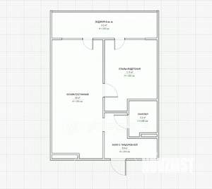 2-к квартира, вторичка, 45м2, 8/18 этаж