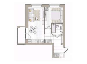 2-к квартира, вторичка, 48м2, 4/6 этаж