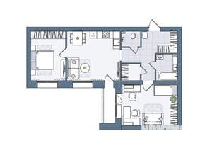 3-к квартира, вторичка, 70м2, 2/6 этаж