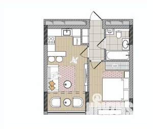 2-к квартира, вторичка, 39м2, 12/17 этаж