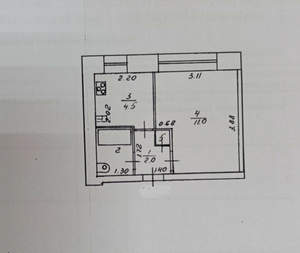 1-к квартира, вторичка, 20м2, 8/9 этаж