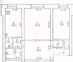 2-к квартира, вторичка, 81м2, 2/5 этаж