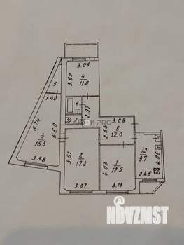4-к квартира, вторичка, 87м2, 9/10 этаж